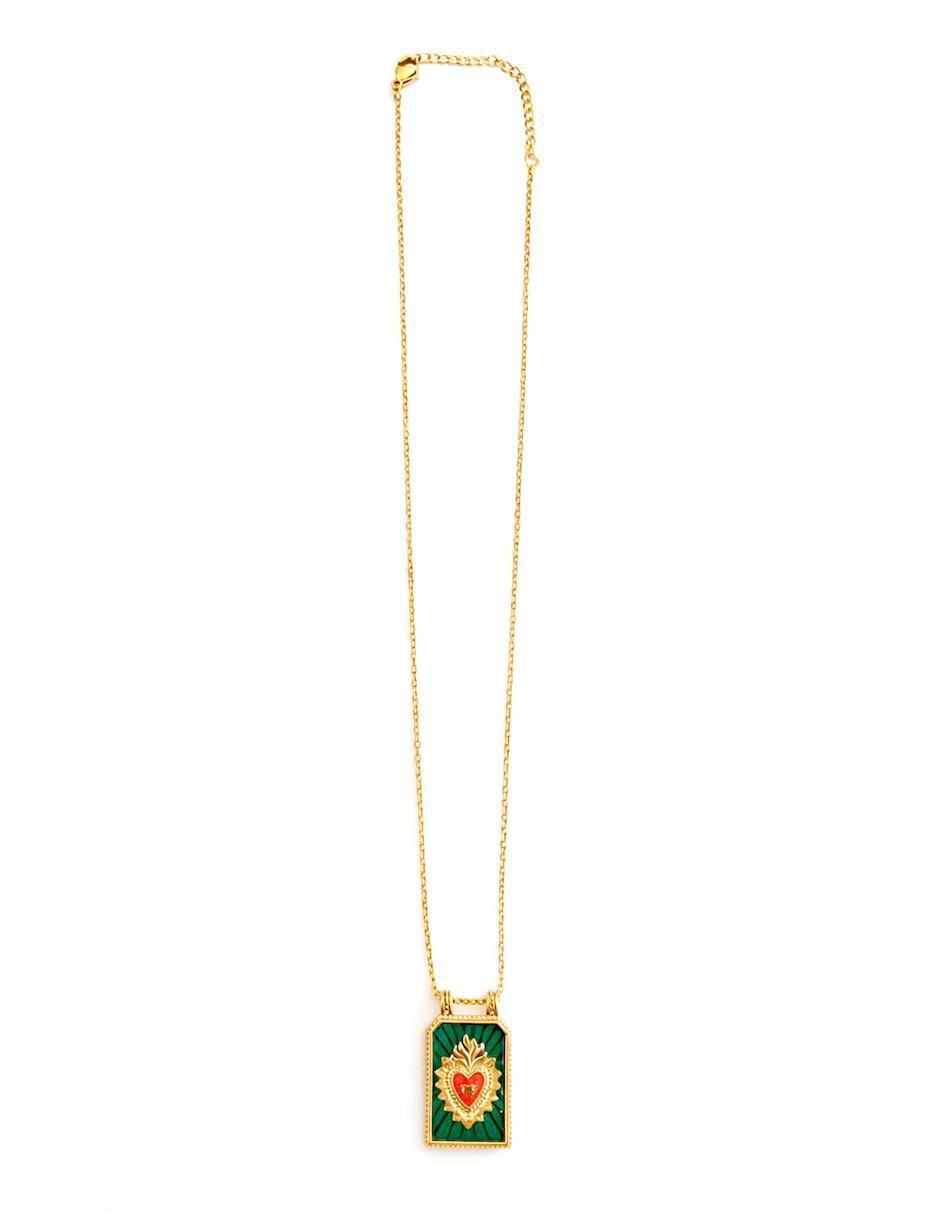 Collar con dije de corazón 5