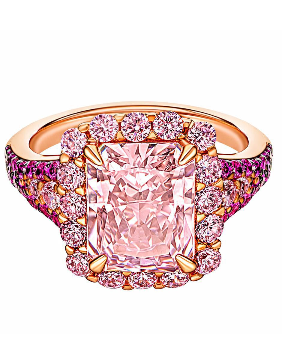 Anillo P 925 de plata zirconia chapa de oro