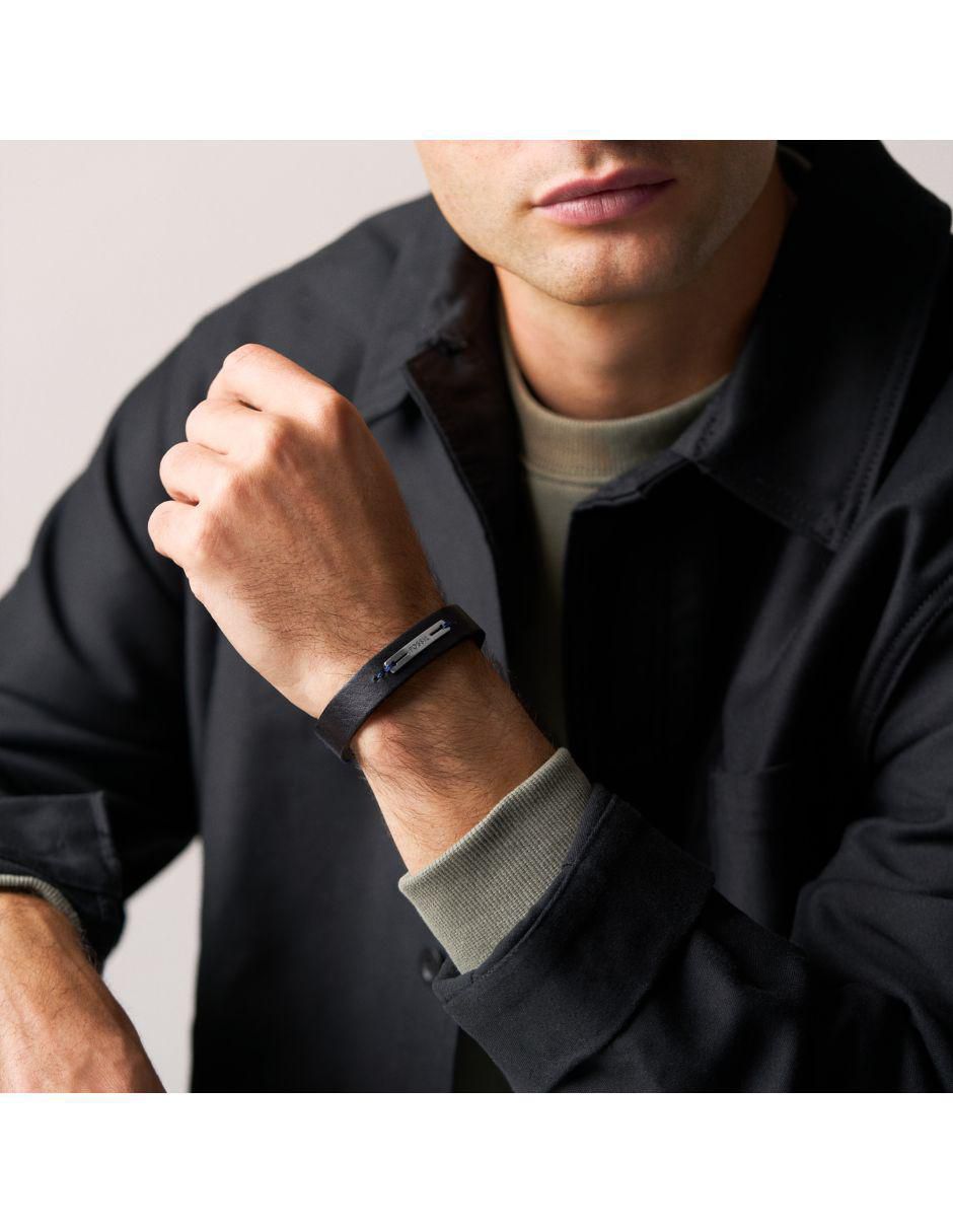 Pulsera de piel Machine acabado mate 5