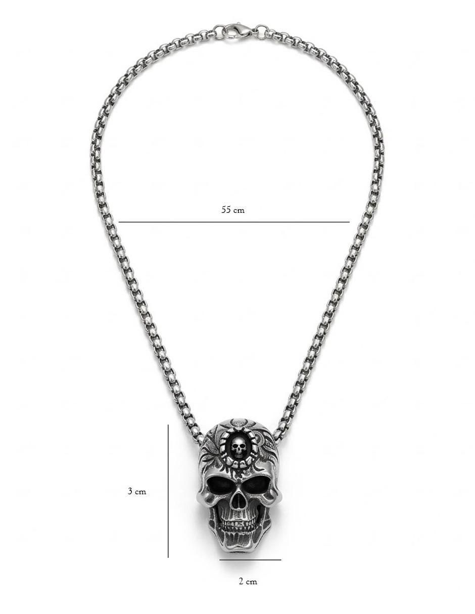 Collar con dije de calavera 5