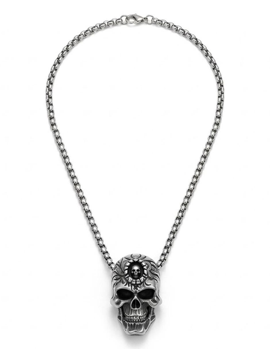 Collar con dije de calavera 3