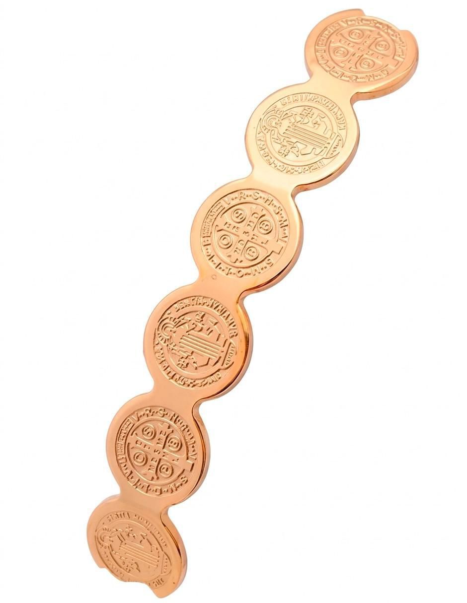 Brazalete de oro laminado 18 k acabado brillante 2