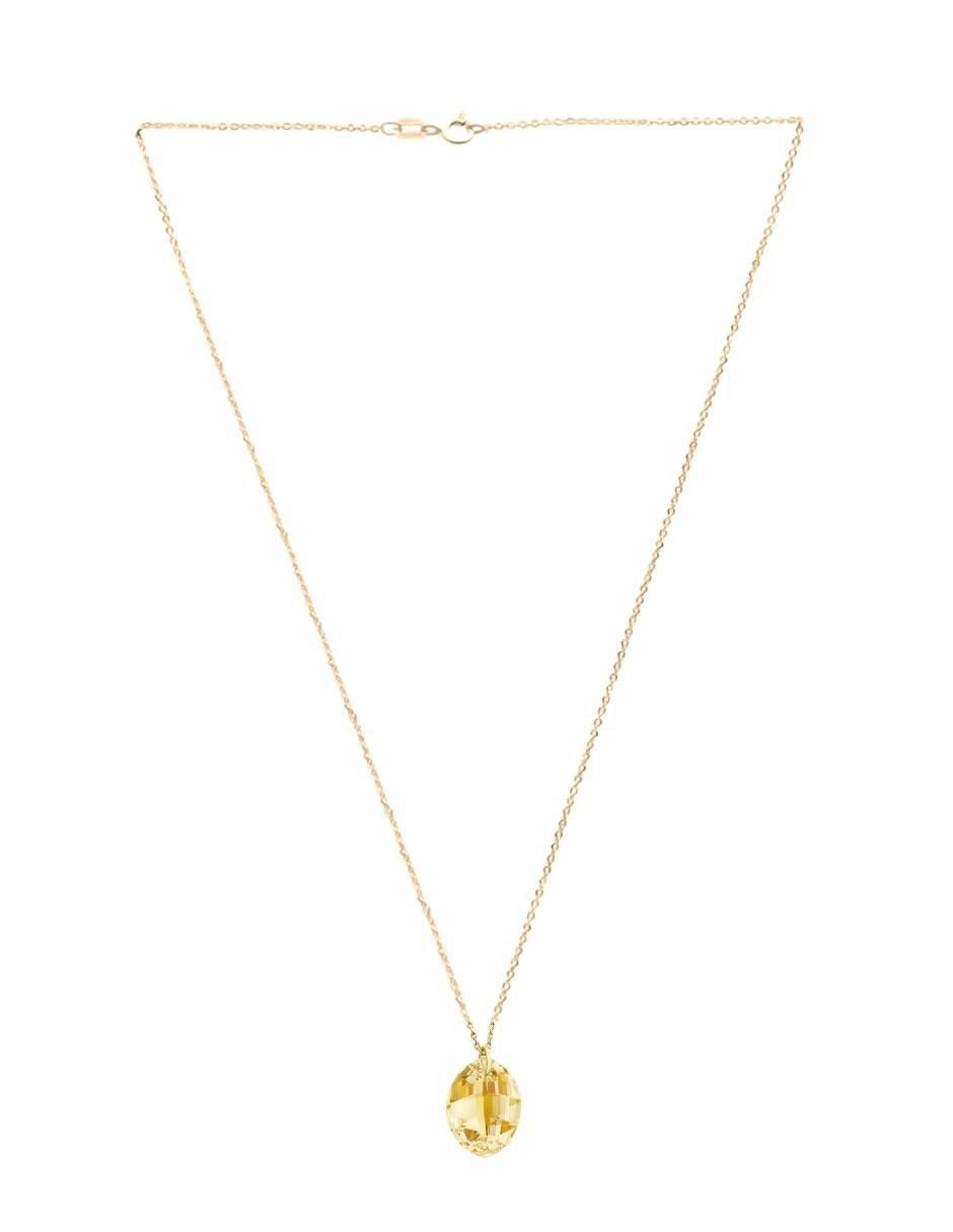 Aretes y collar ovalado Aurore baño de oro 18 k cristal 6
