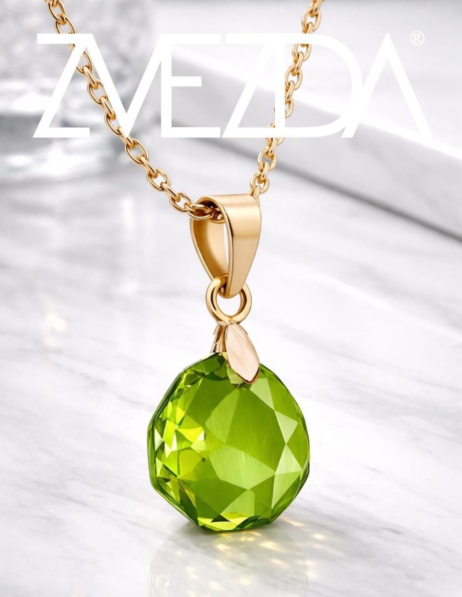 Aretes y collar de gota Aurore baño de oro 18 k cristal 2