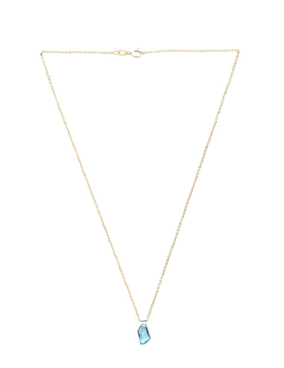 Aretes y collar Aurore baño de oro 18 k cristal 5