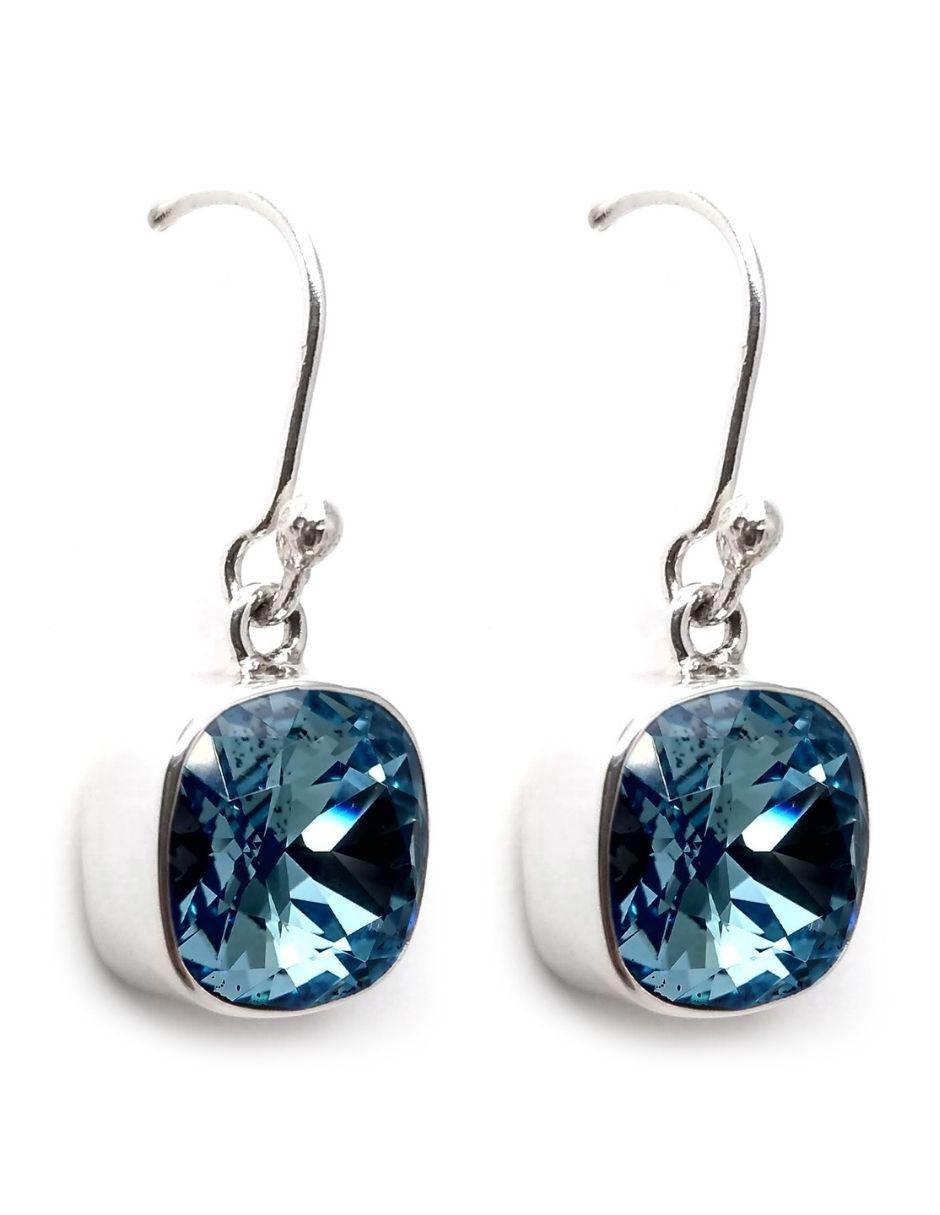 Set aretes y collar de plata P 925 cristal 3