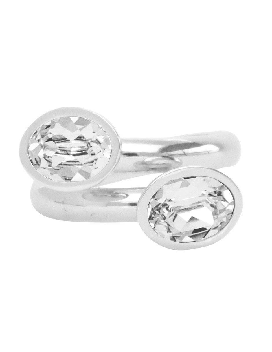 Anillo ovalado cristal brillante 1